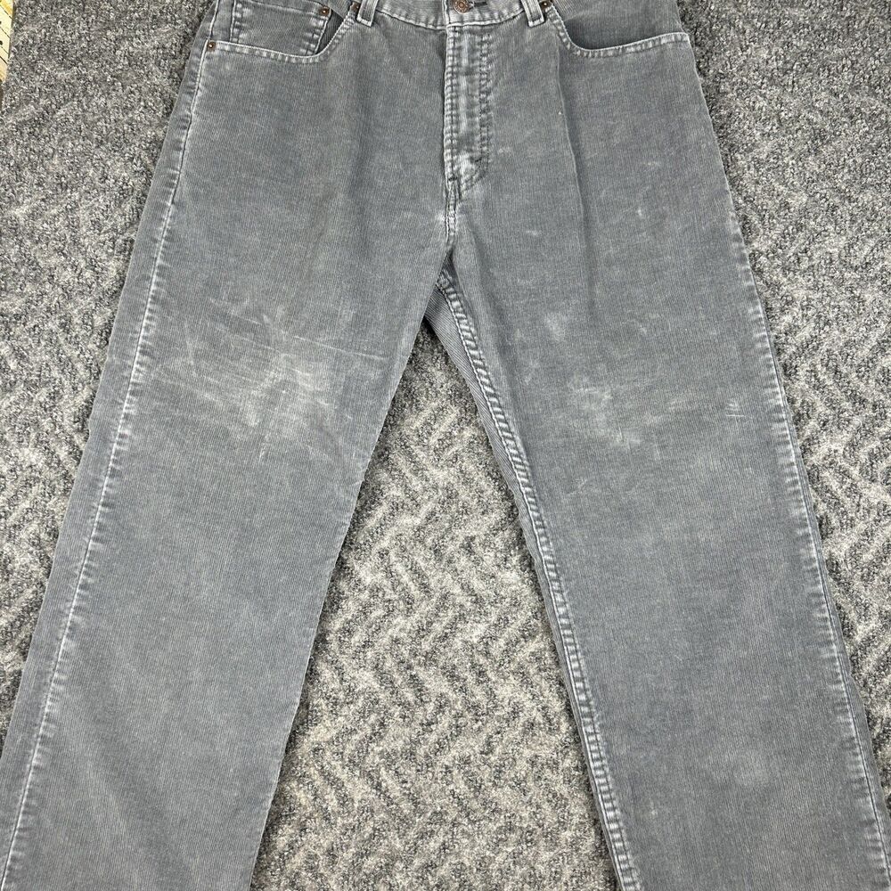 Vintage Y2K Levis 559 Corduroy Pants Men’s 33x28 Elephant Gray Relaxed Straight